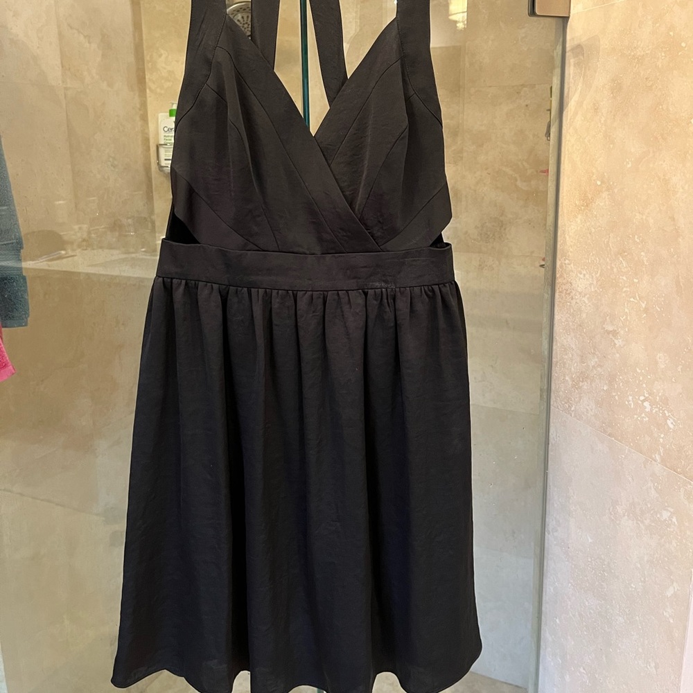 Bcbg satin cocktail dress